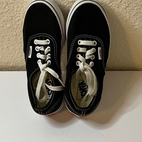 Vans Kids Black and White Lace-Up Sneakers - Picture 1 of 5